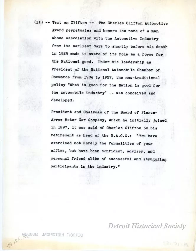 Release, News - Text on Clifton