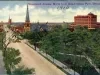 Postcard - Woodward Avenue, North from Grand Circus Park, Detroit Mich.