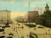 Postcard - Woodward Avenue Looking Toward the River from the Campus, Detroit, Mich.