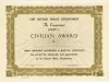 Certificate - The Detroit Police Department
Civilian Award