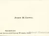 Card, Business - John R. Long