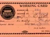 Card, Union - Working Card
Amalgamated Association of Street Railway Employees of America