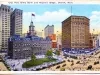 Postcard - City Hall, Dime Bank and Majestic Bldgs., Detroit, Mich.