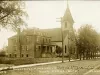 Postcard - Parsonage & Our Lady of the Lourdes Church, River Rouge, Mich.