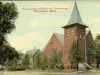 Postcard - Presbyterian Curch and Parsonage, Wyandotte, Mich.