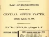 Directory, Telephone - The Speaking Telephone!
List of Subscribers connected with the Central Office System