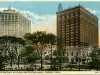 Postcard - David Whitney Building and Statler Hotel, Detroit, Mich.