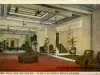 Postcard - Lobby, Hotel Field, 445 Field Ave. - At Belle Isle Bridge, Detroit, Michigan.