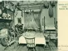 Postcard - Interior of Log Cabin, Detroit, Mich.