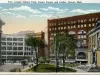 Postcard - View Around Library Park, Corner Farmer and Gratiot, Detroit, Mich.
