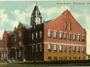 Postcard - High School, Wyandotte, Mich.