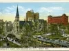 Postcard - Central M. E. Church, Hotel Wolverine and Y.M.C.A., Detroit, Mich.