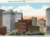 Postcard - Business Section, Detroit, Mich.