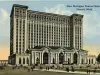 Postcard - New Michigan Central Station, Detroit, Mich.