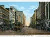 Postcard - Woodward Avenue South from Grand Circus Park, Detroit, Mich.