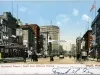 Postcard - Woodward Avenue; North from Jefferson Avenue. Detroit, Mich.