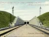 Postcard - East Portal of Twin Tubes, Detroit, River Tunnel, Canadian Side, through which Michigan Central trains run, Detroit, Mich.