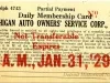Card, Membership - Michigan Auto Owners'  Service Corporation, Inc.