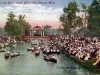 Postcard - Lagoon and Band Stand, Belle Isle, Detroit, Mich.