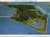 Postcard - Aerial View, Belle Isle, Detroit, Mich.