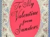 Menu - To My Valentine from Sanders