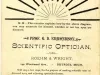 Advertisement - Prof. G. D. Edmondson, Scientific Optician,
with Roehm & Wright