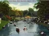 Postcard - Canal Scene, Belle Isle Park, Detroit, Mich.