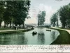 Postcard - Boating on the Canal; Belle Isle Park, Detroit, Mich.