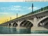 Postcard - Belle Isle Bridge from Island, Detroit, Mich.