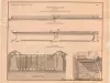 Lithograph - St. Mary's Falls Canal,
The Old Locks (1853-1855)