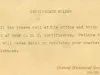 Postcard - Office of Price Administration
Certificate Holder
