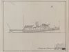 Drawing, Technical - Alice Stafford, Outboard Profile,
Steel Harbor Tug, 78' 6" x 22' 0" x 12' 9"