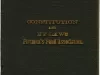 Constitution - Constitution and By-Laws, Firemen's Fund Association