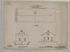 Drawing, Architectural - Store House, Fort Wayne, Michigan.
Office A.A.Q.M., November, 1889