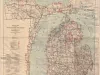 Map - Official Map Showing State Parks, Fish Hatcheries, Forests, Game Reserves, Fire Towers, and National Forest Purchase Units in Michigan