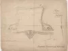 Drawing, Architectural - No. XII, Fort Wayne,
Plan and Sections of Exterior Batteries