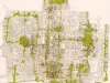 Drawing, Architectural - A Proposed Framework for the Inner City of Detroit,
Illustrating Form and Space Possibilities