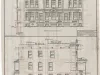 Drawing, Architectural - Front Elevation [and] South Elevation
