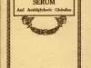 Booklet - Antidiphtheric Serum and Antidiphtheric Globulins