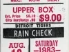 Ticket, Admission