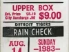 Ticket, Admission