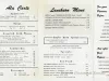 Menu - Silent Woman menu