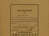 Specification - Specifications for Mr. Fred K. Miller for a Solid Brick Two Story Store Building Located on the Rear of Lot 365 at the South-East Corner of Eighteenth and Perry Streets, Detroit, Michigan.