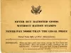 Book, Ration - War Ration Book Four