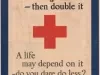 Poster - Think what you can afford to give - then double it.