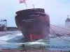 Film, Motion Picture - Edmund Fitzgerald Launching 1958
B/W People Coming off Boat at Tashmoo Park
Great Lakes Engineering Works
