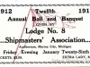 Ticket - Twelfth Annual Ball and Banquet