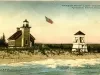 Postcard - Harbor Point Light House, Harbor Point, Mich.