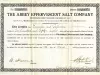 Certificate, Stock - The Abbey Effervescent Salt Company