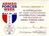 Certificate, Achievement - Armed Forces Week
Detroit, Michigan